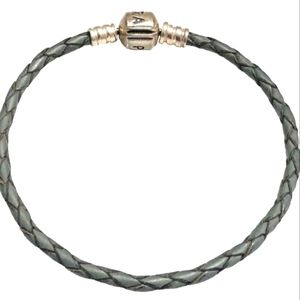 Pandora Bracelet - 7.25" Grey Leather